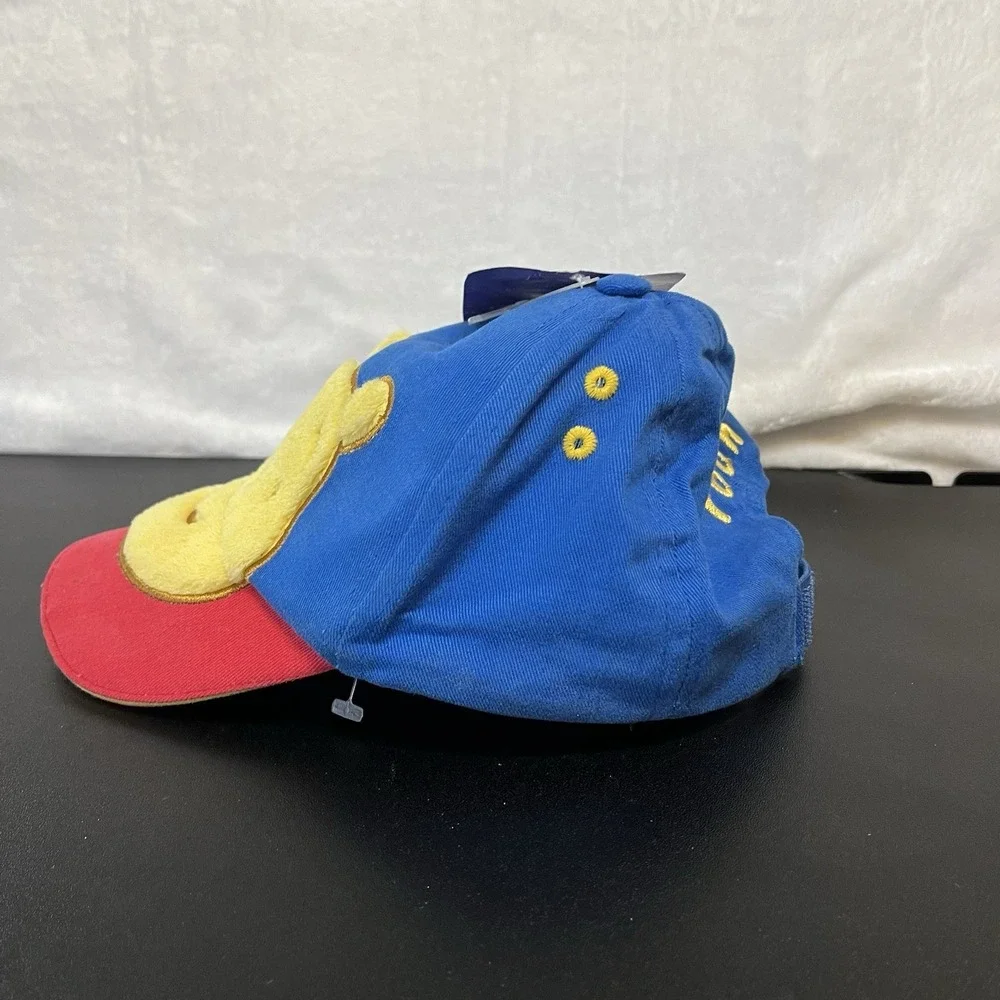 Vtg Disney Winnie Pooh Face Bear Hat Baseball Cap Disney Youth Kids Child Size